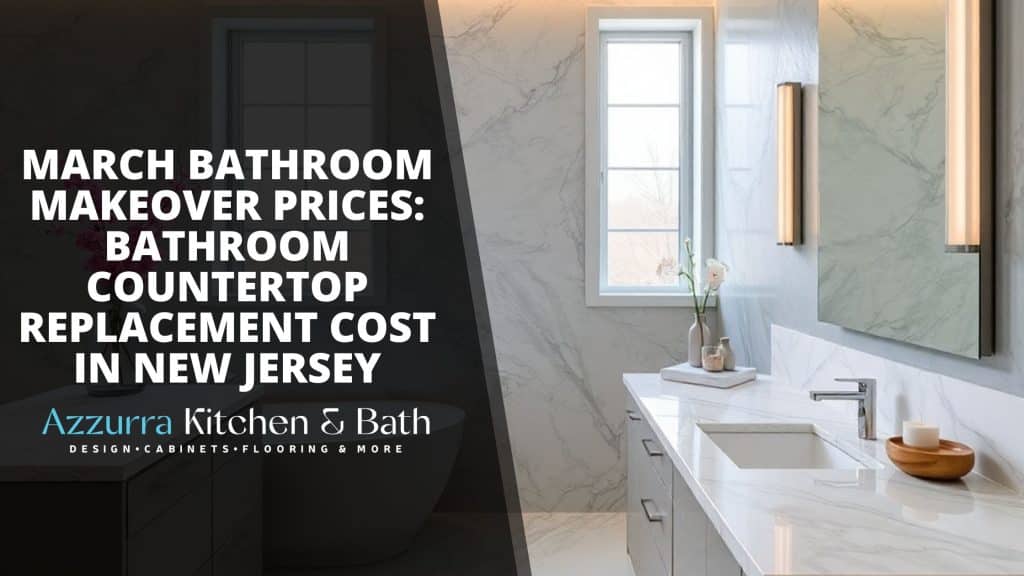 Bathroom countertop replacement cost in New Jersey